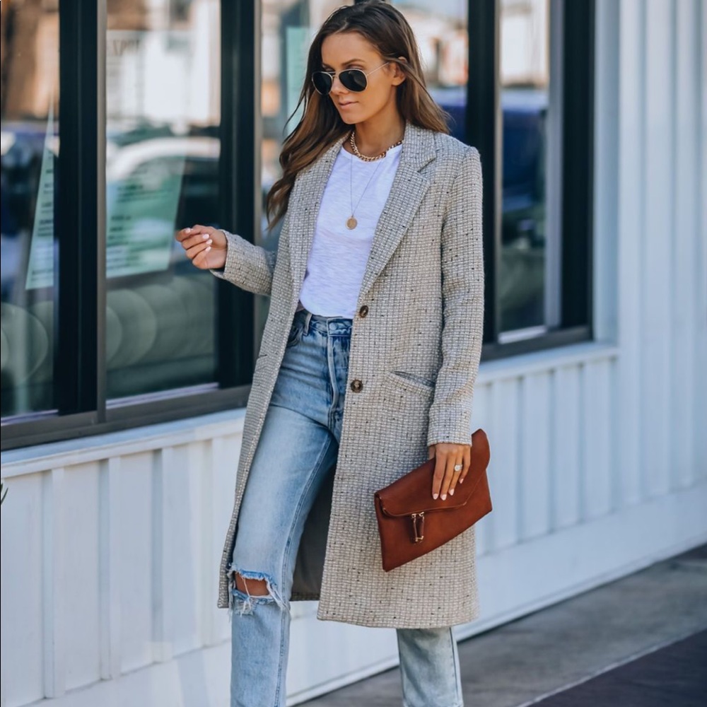 MONUMENT POCKETED TWEED COAT (VICI collection)
